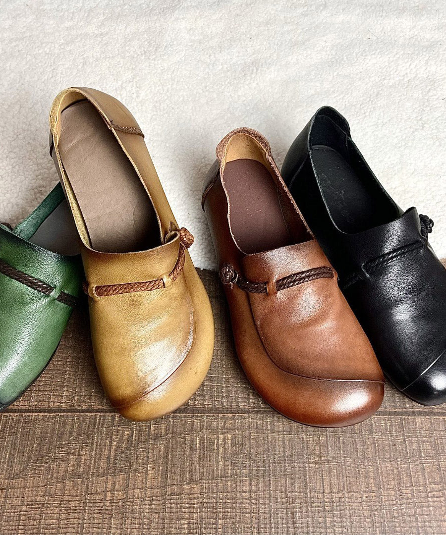 Damernas Retro Platta Skor med Korsremmar 3