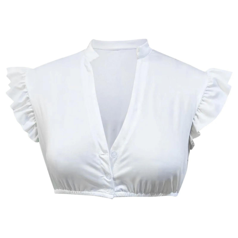 Damernas Vit Blus med Elegant Design i Mjuk Material 2