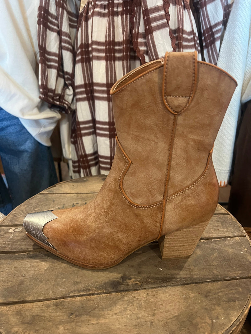 Damernas Western Boots Casual Nubuck 1