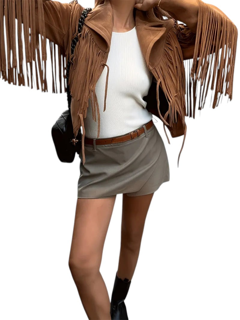 Damjacka Bohemisk Stil med Fransar 2