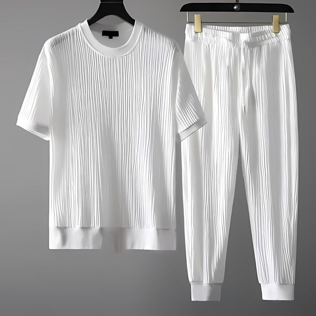 Damset Ribbat Material Avslappnad Mjuk Tyg 1