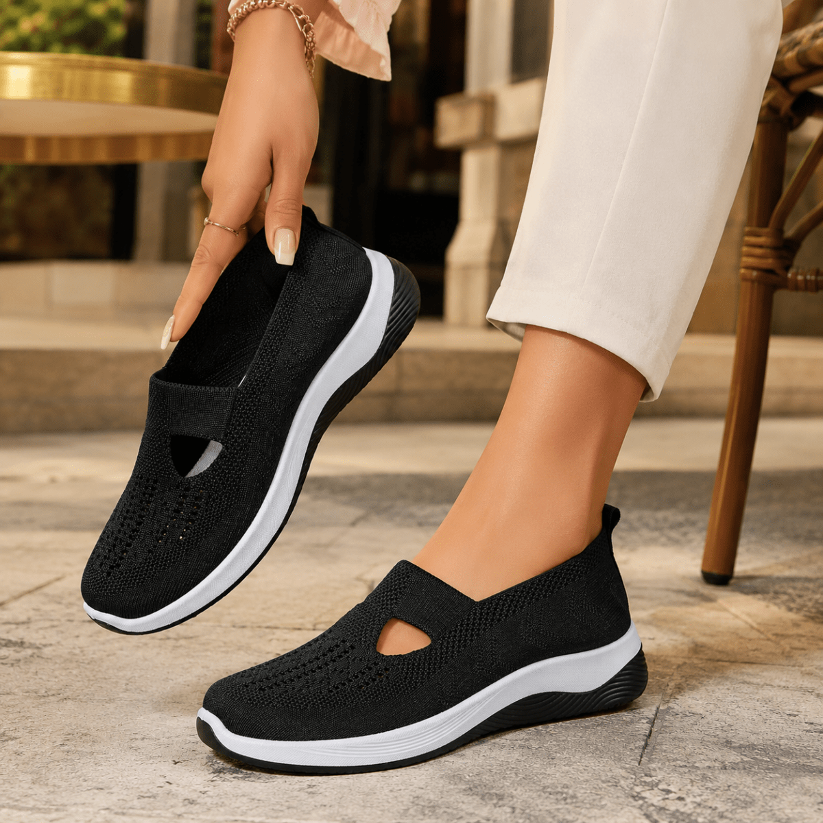 Damtofflor Slip-On för Vardagsbruk och Fritid 0