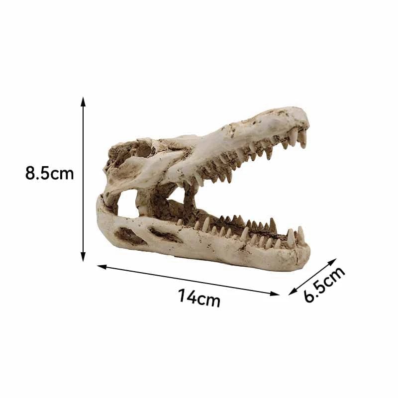 Dekorativ Akvariedekoration Dinosaurieskelett för Söt- och Saltvatten 7