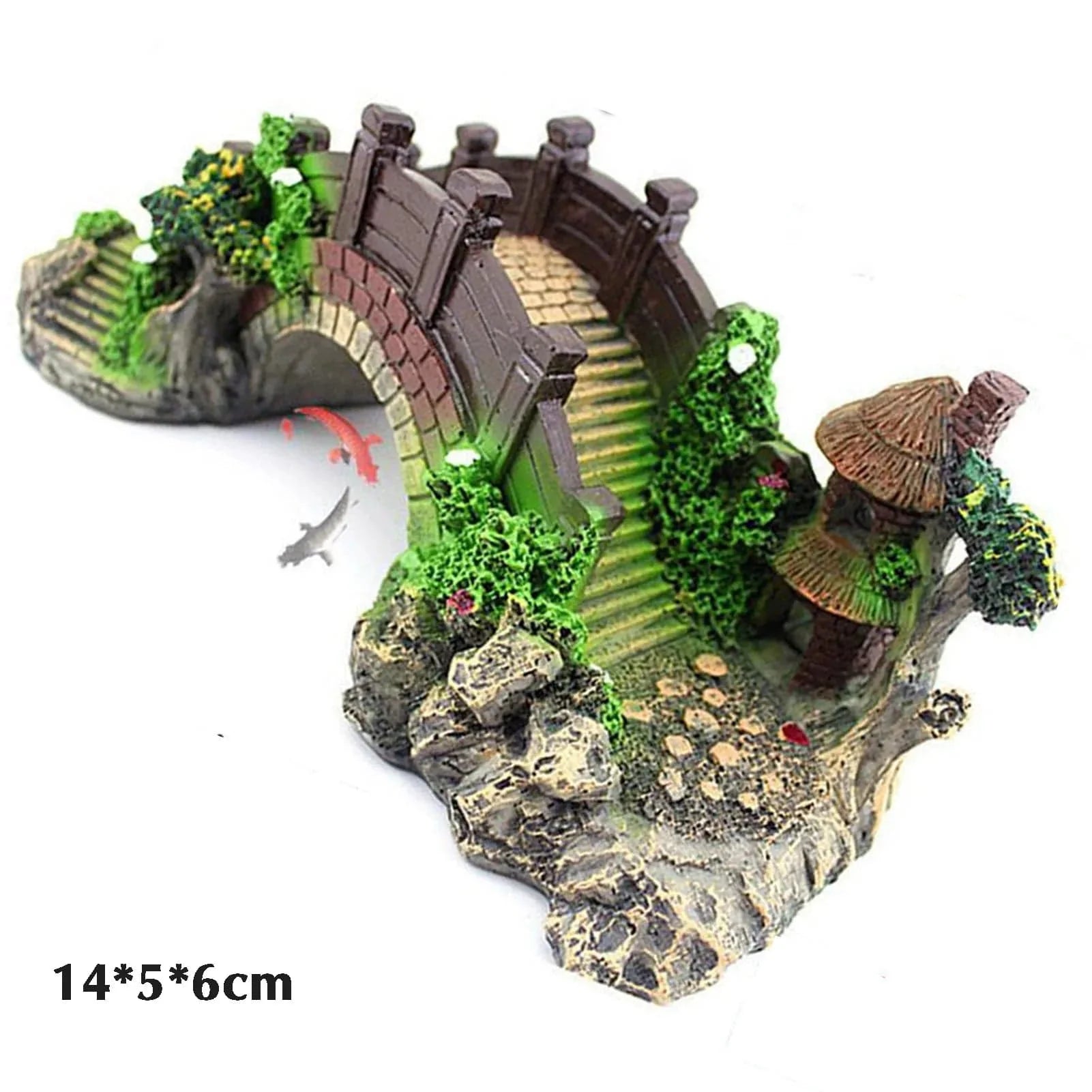 Dekorativ Bro för Akvarium 5