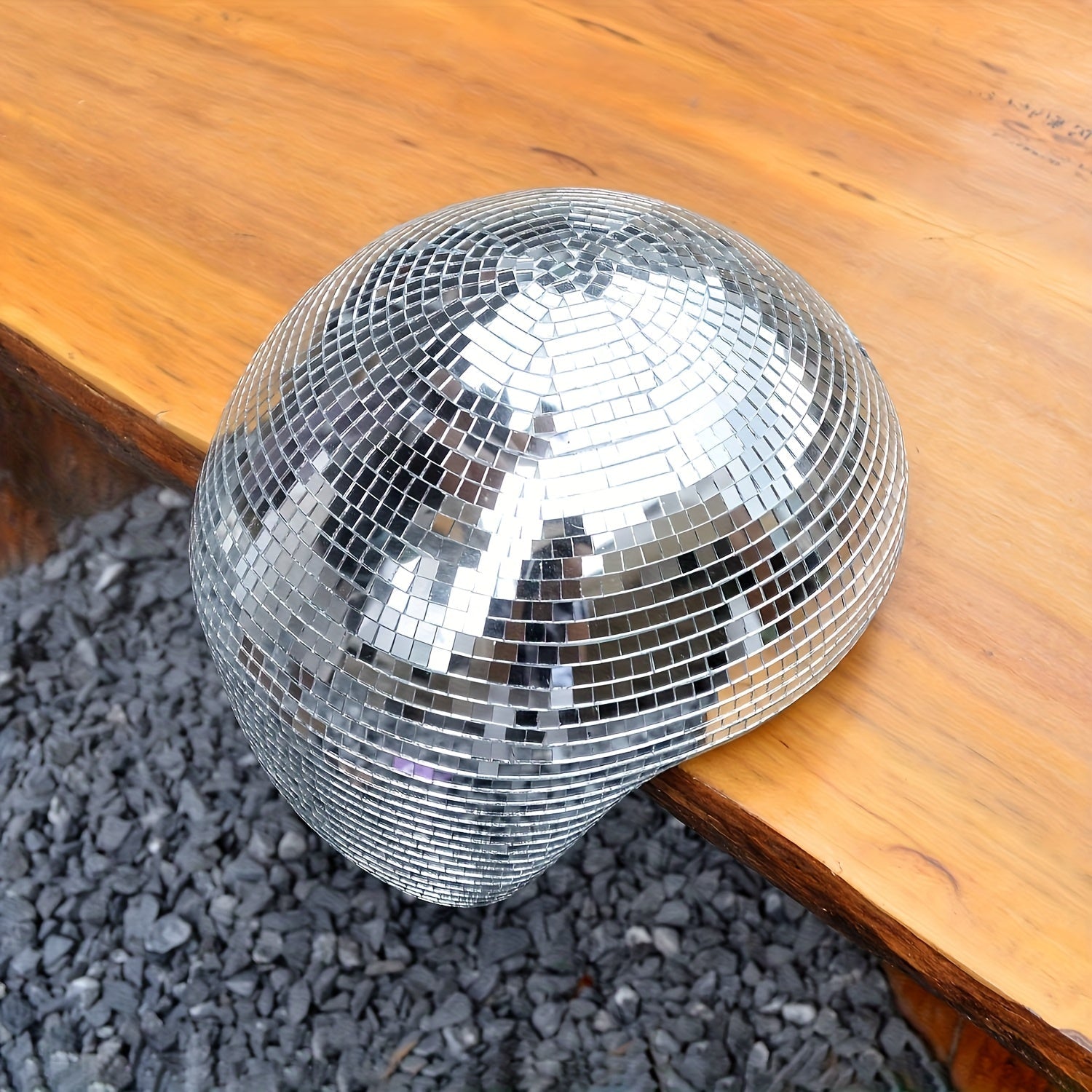 Dekorativ Discoboll Skulptur i Spegelglas 6
