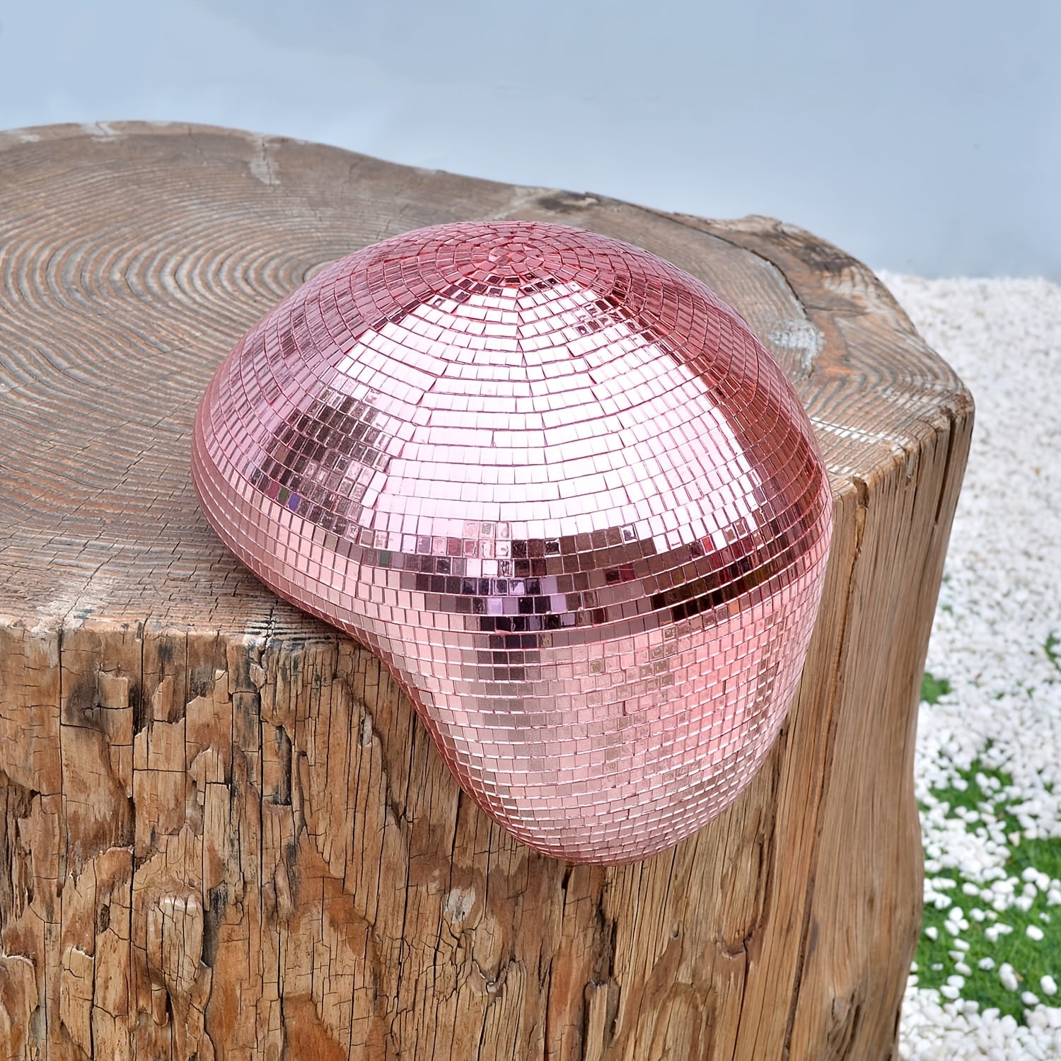 Dekorativ Discoboll Skulptur i Spegelglas 9