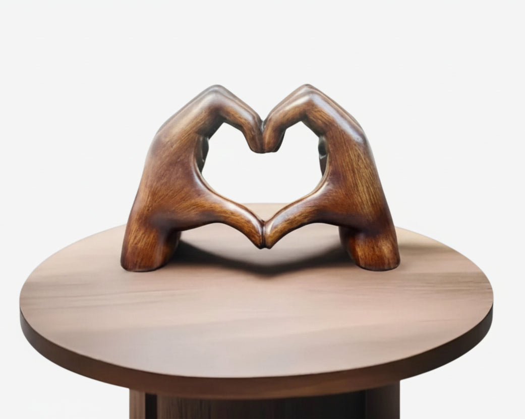 Dekorativ Träfigur Handgjord för Hemmet 1