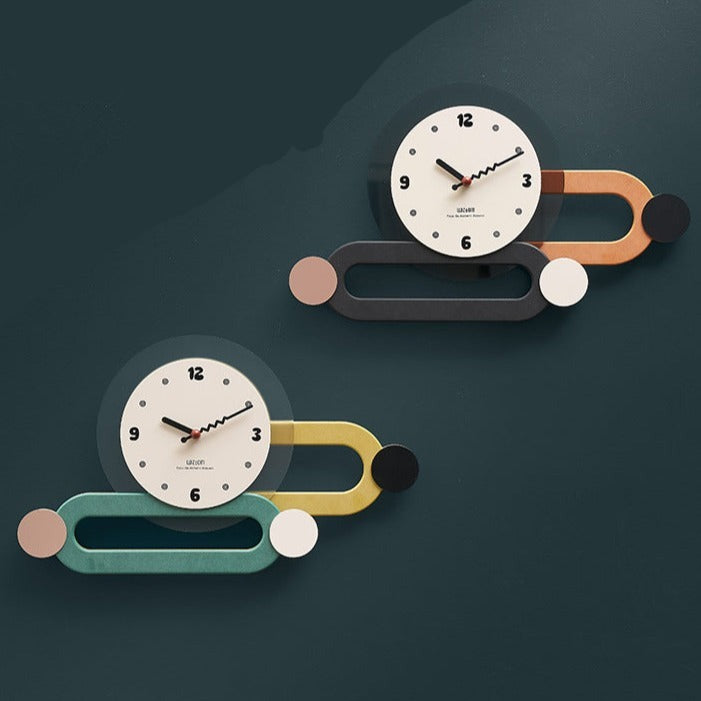 Dekorativ Väggklocka 3D Modern Design 7