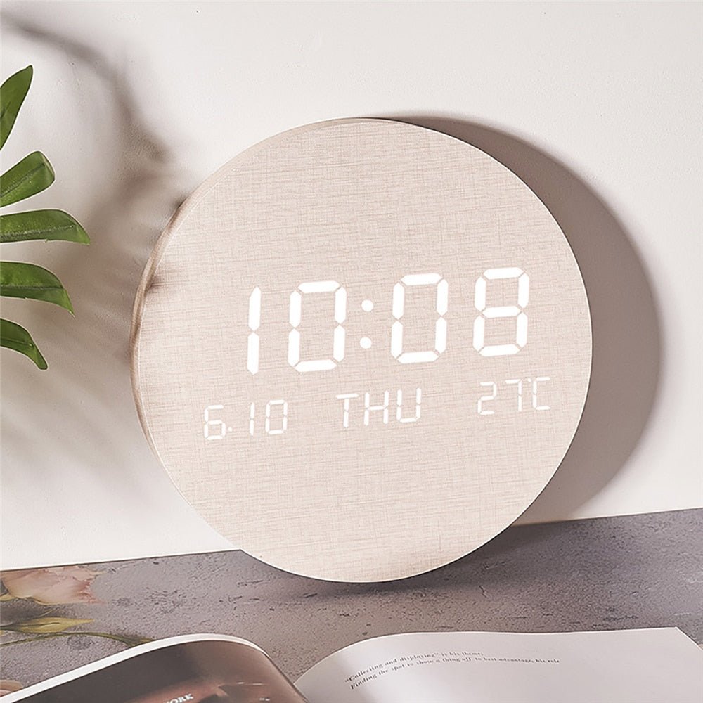 Digital Väggklocka Minimalistisk Design för Hemmet 2