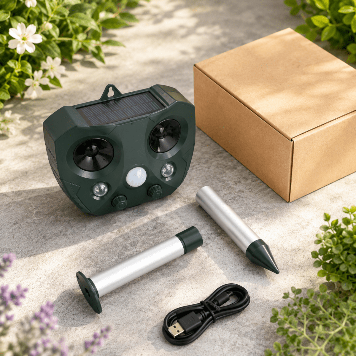 Djuravstötare för utomhusbruk med PIR-sensor 1