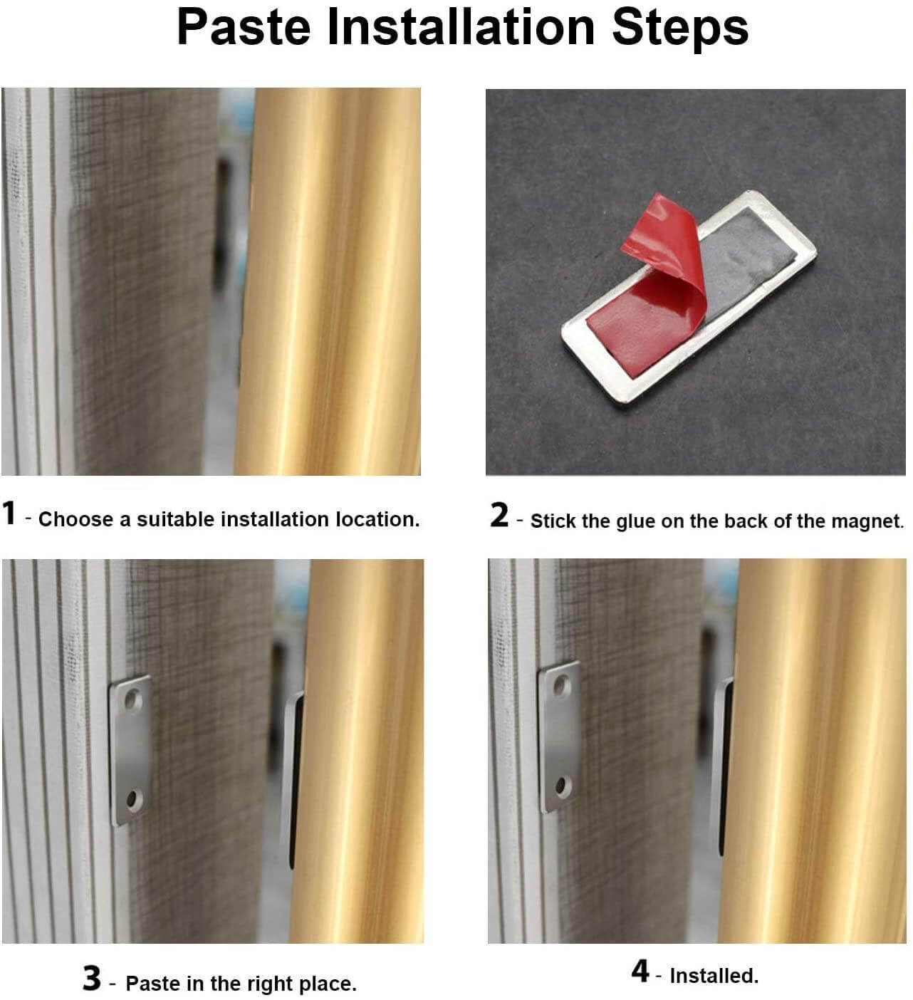 Dörrhandtag Magnetisk Stängning Ultratunn Design 8