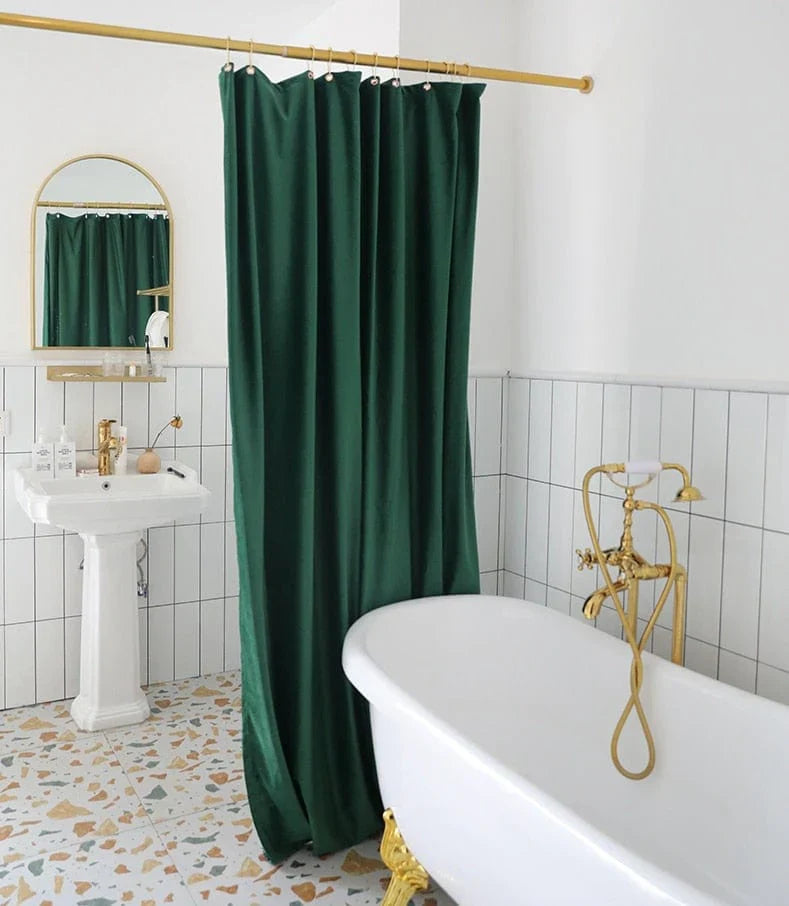 Duschgardin i Nordisk Stil med Sammet 4