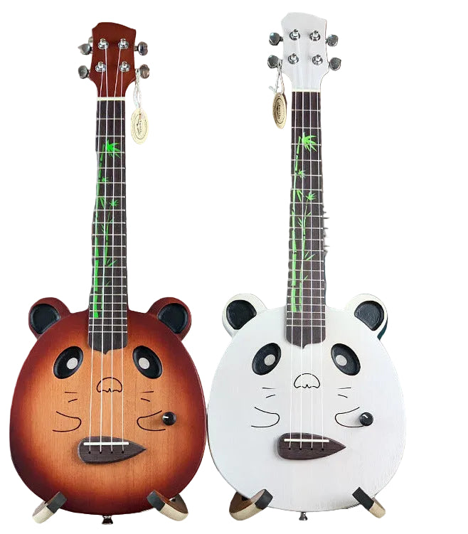 Elektrisk Ukulele med Björnansiktsdesign för Barn och Vuxna 0