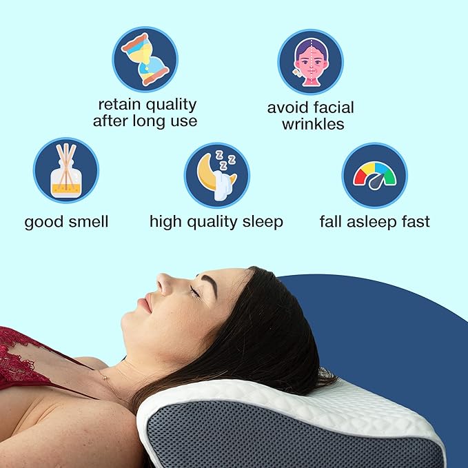 Ergonomisk Kudde för Bättre Sömnapné och Snarkning 4