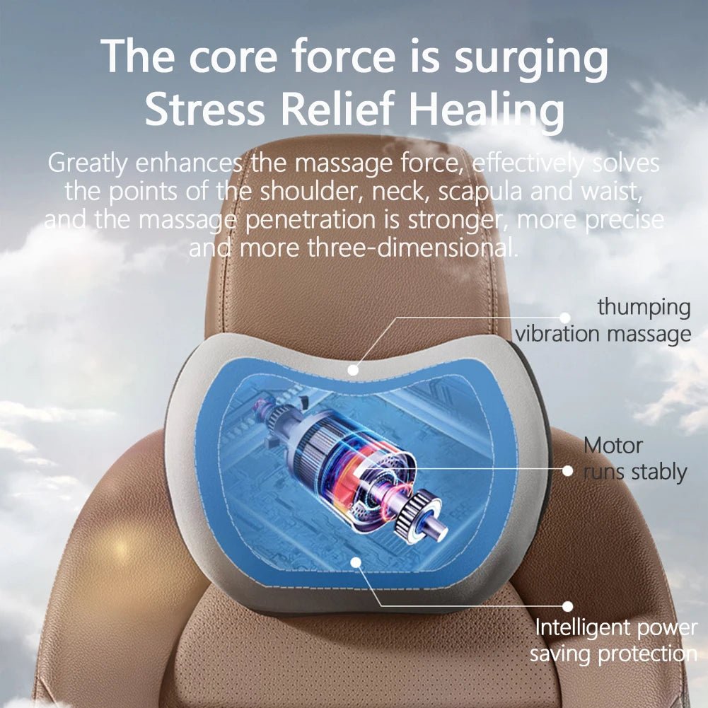 Ergonomisk Nack- och Ländstödskudde med Vibrationsmassage 3