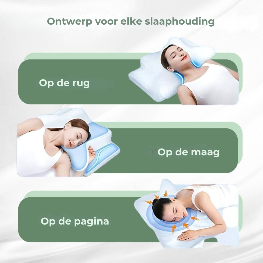 Ergonomisk Nackkudde för Alla Sovställningar 6