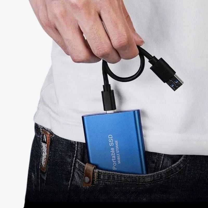Extern SSD Bärbar Aluminium 1TB-30TB Stötsäker och Vattenavvisande 5