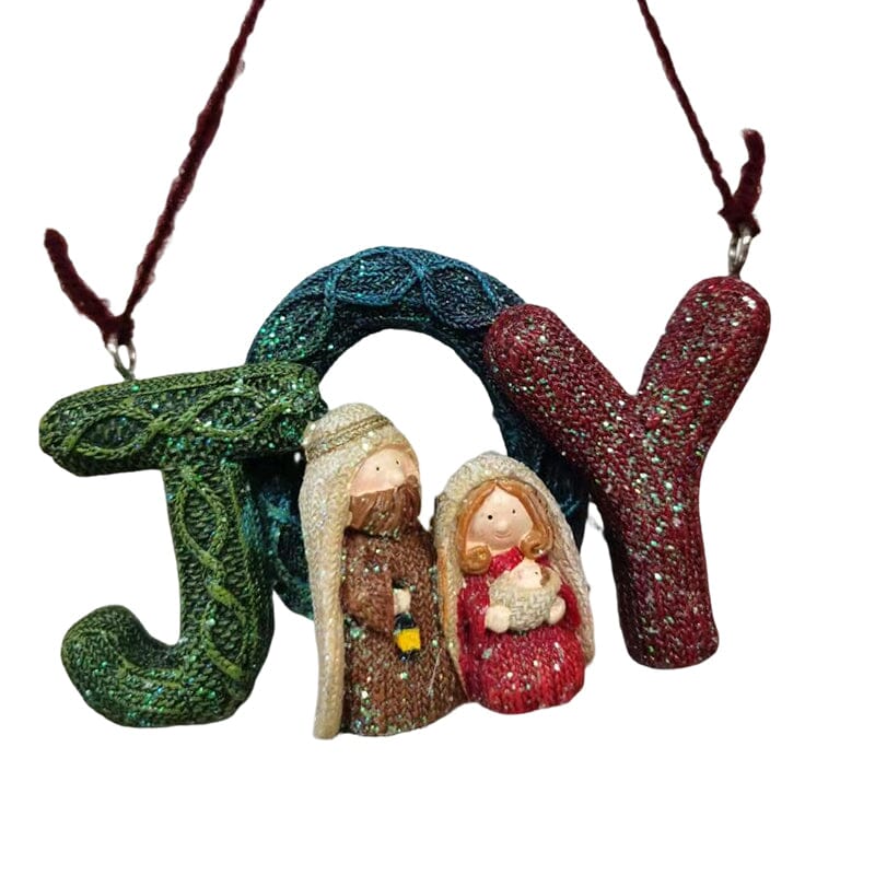 Familjefödelsestaty med Detaljerat Hantverk 11