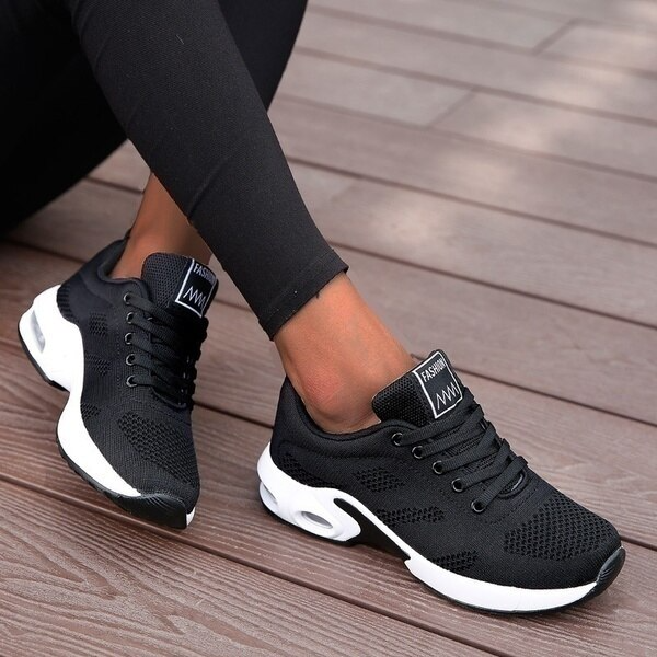 Sneakers Ergonomiska Lättvikt Syntetiskt Tyg