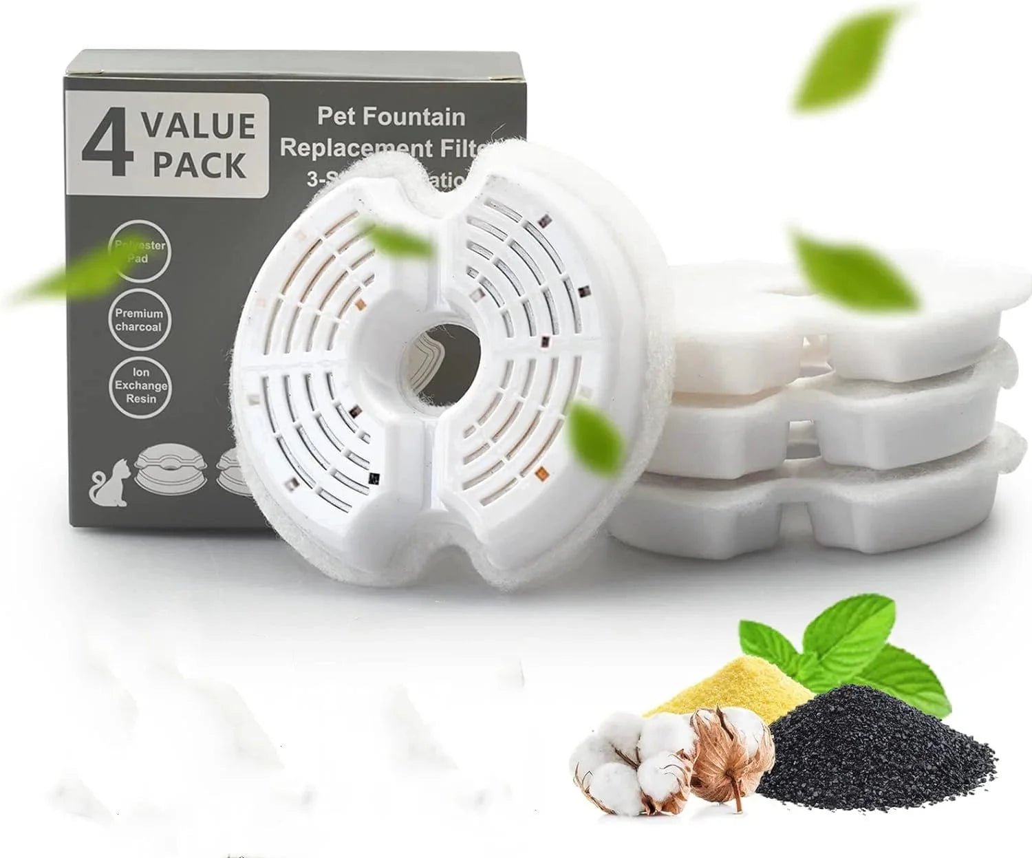 Filtret för Kattens Vattenfontän 8-pack 0