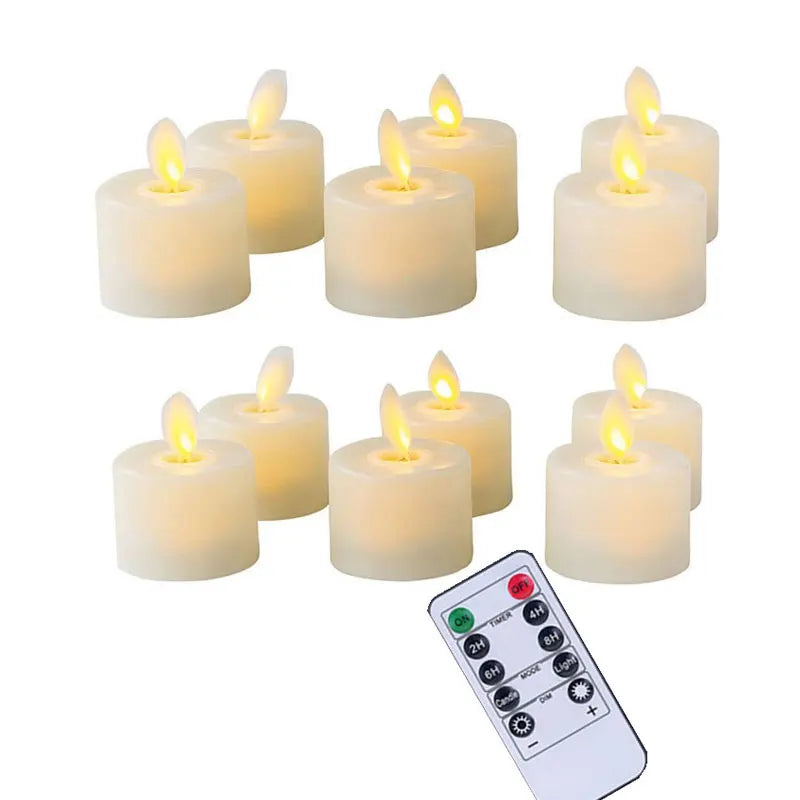 Flameless LED Tealight Candle med Rörlig Låga 6