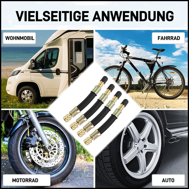 Flexibla Däckventilförlängningar För Motorcyklar Och Bilar Vinklad Design 4
