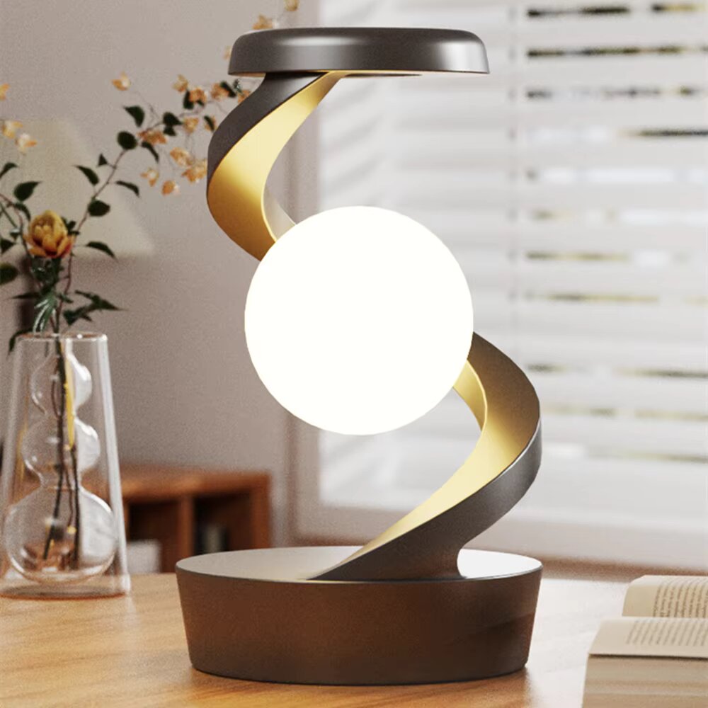 Flytande Lampa Roterande LED Ljus Modern Design 0