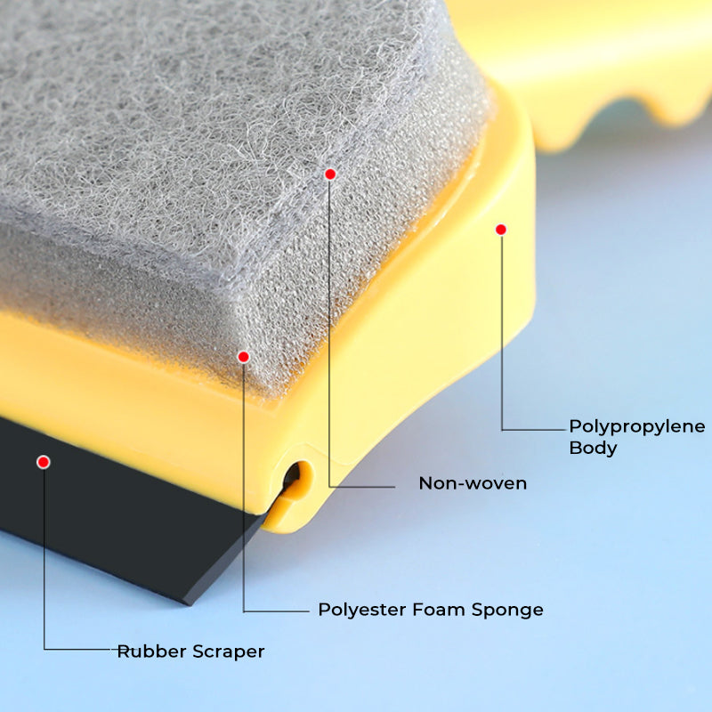 Fönsterputsborste med Dubbelsidigt Borsthuvud 2