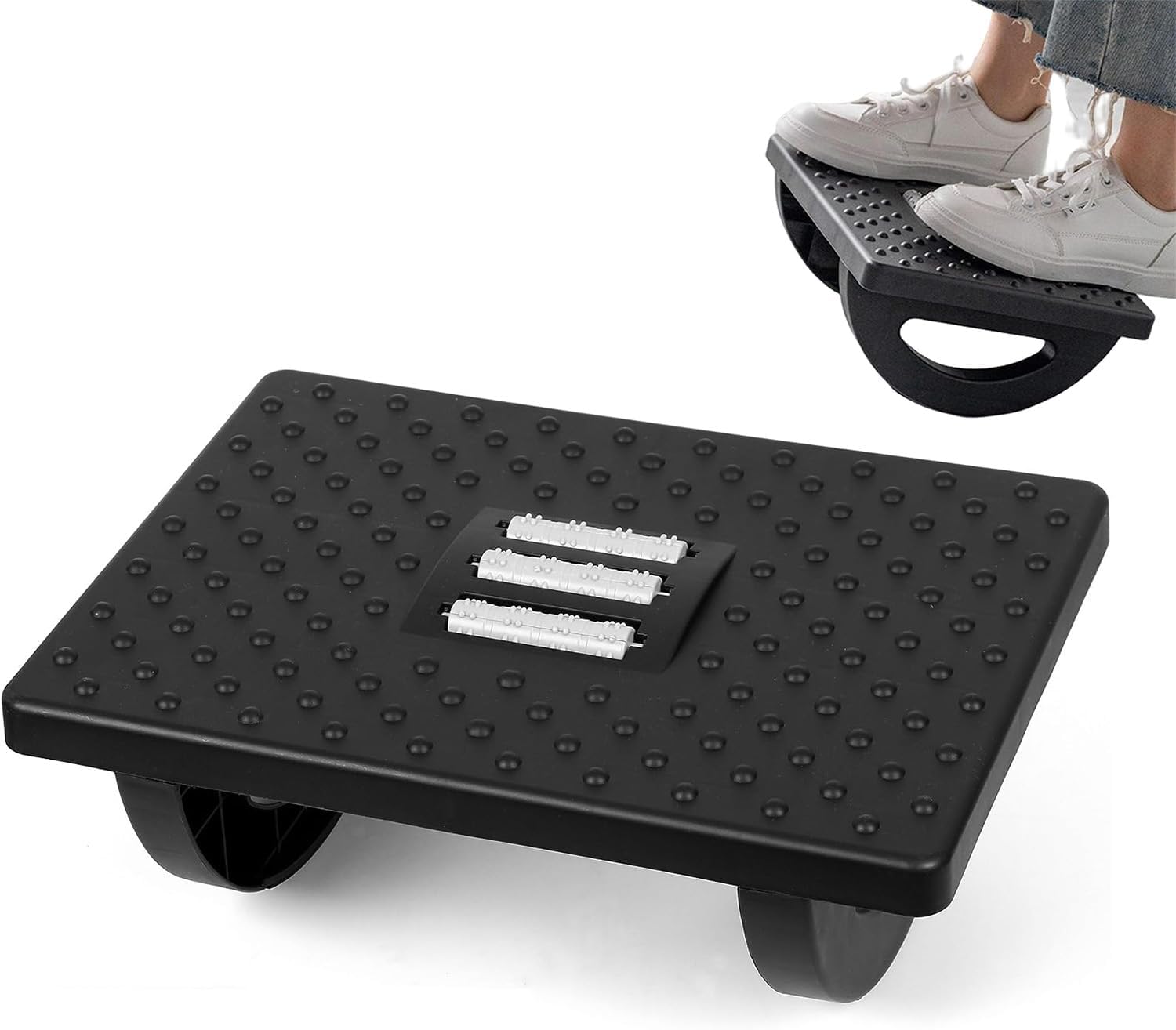 Fotstöd för kontor och hem med ergonomisk design 0