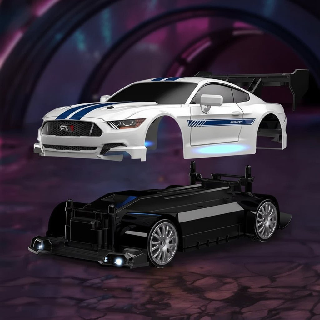 Fyrhjulsdriven RC Driftbil med Hala Däck 5