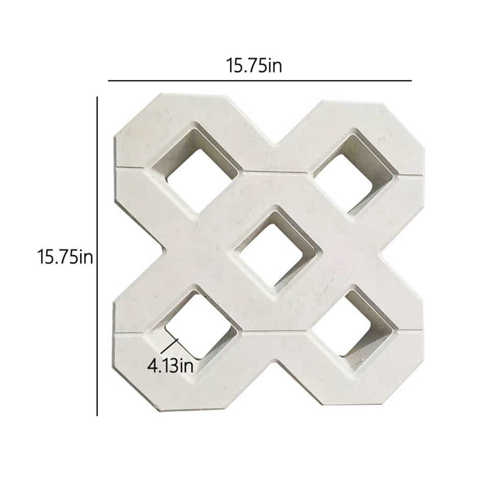 Fyrkantig Kakelform för Trädgårdsdesign 4
