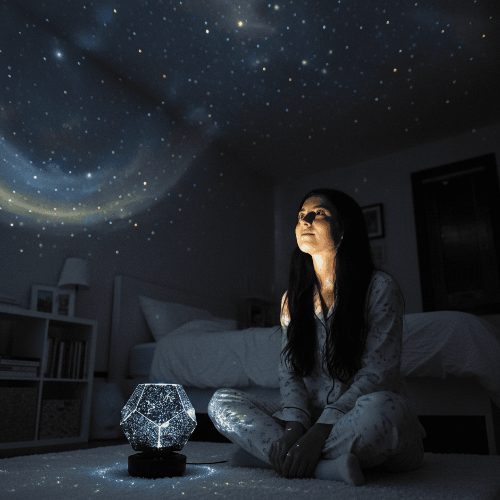 Galaxy Projektor för Stjärnhimmel i Hemmet Med Justerbar Ljusstyrka 5