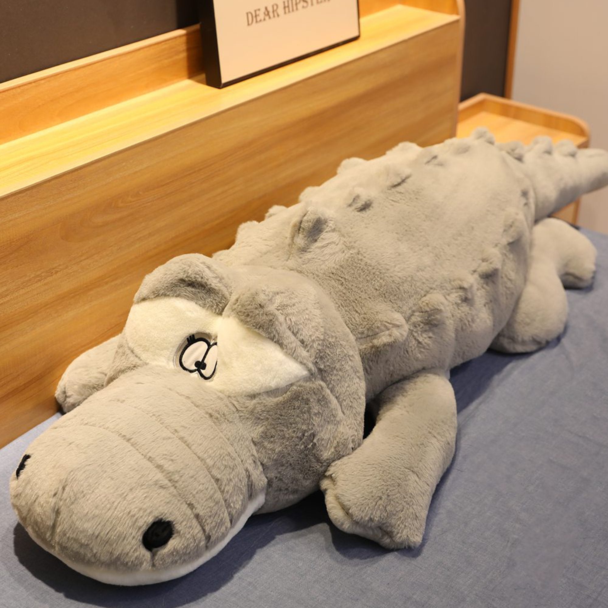 Giant Plush Crocodile Companion 2