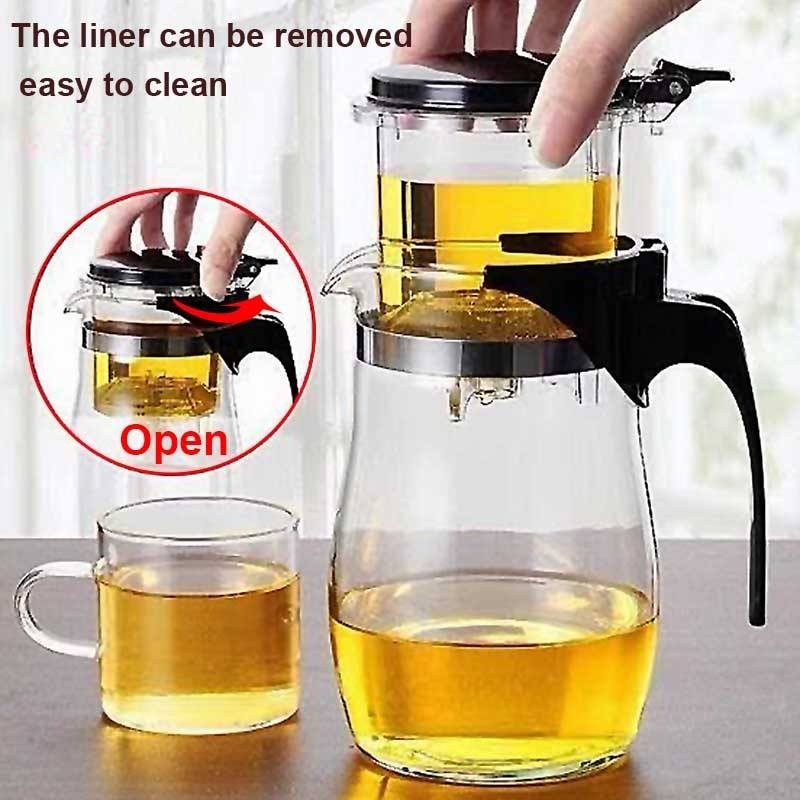 Glas Tekanna med Teinfuser för Varmt Te 3