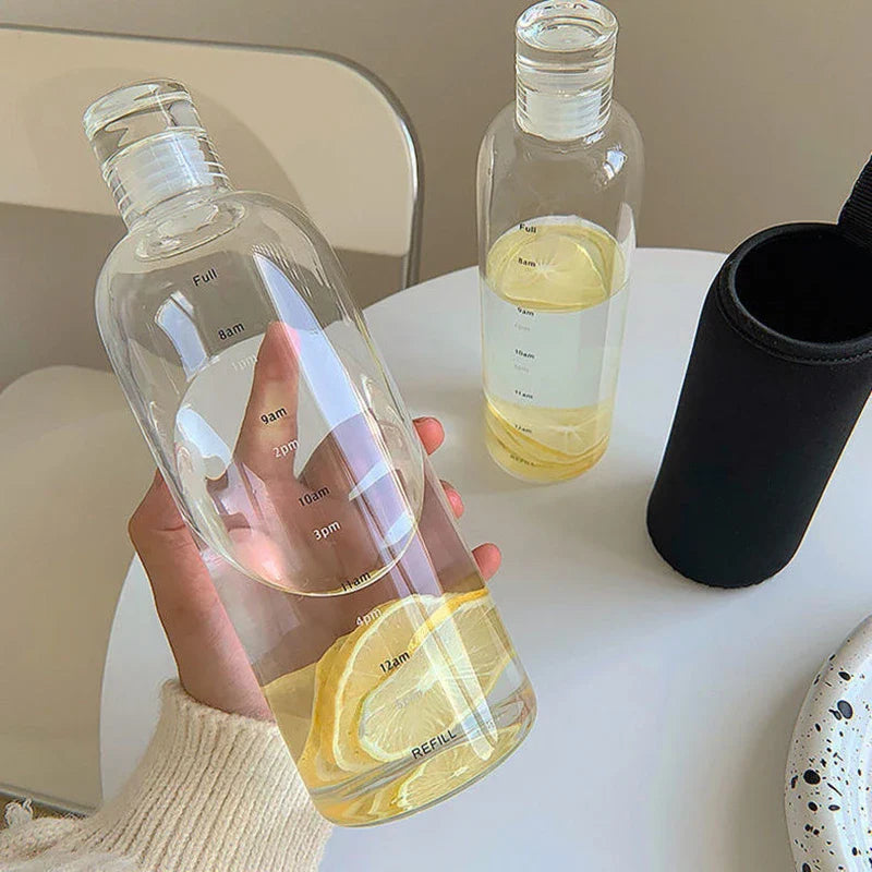 Glasdricksflaska med Timer och Läckagesäker Design 5