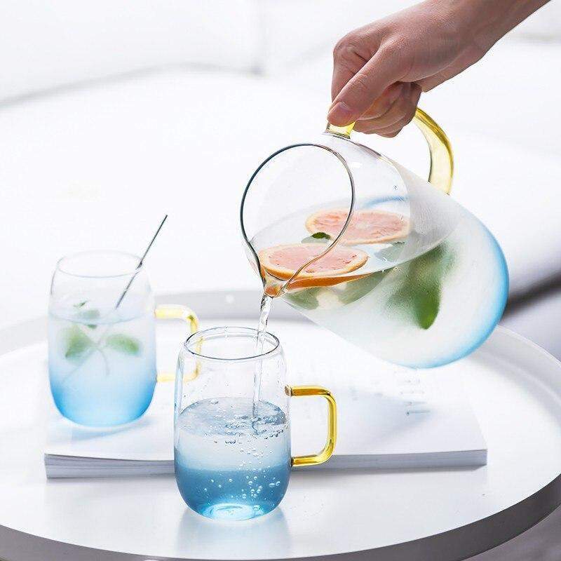 Glaskanna Set för Servering med Matchande Glas 1