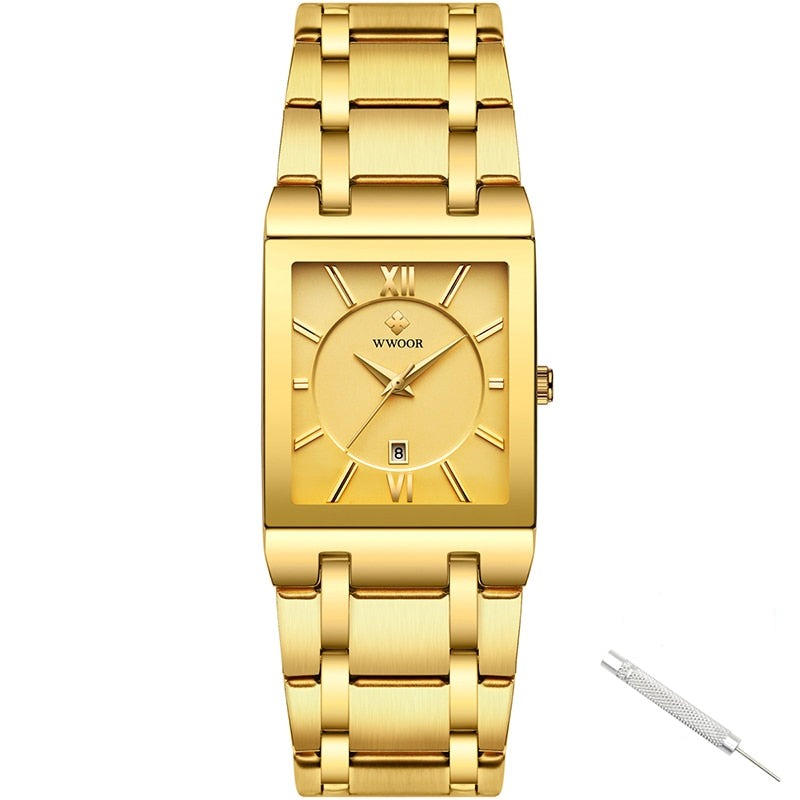 Lyxig Fyrkantig Klocka