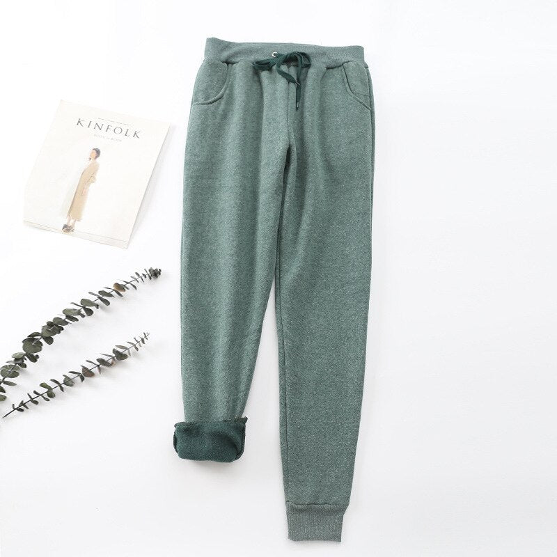 Sköna sweatpants i kashmir