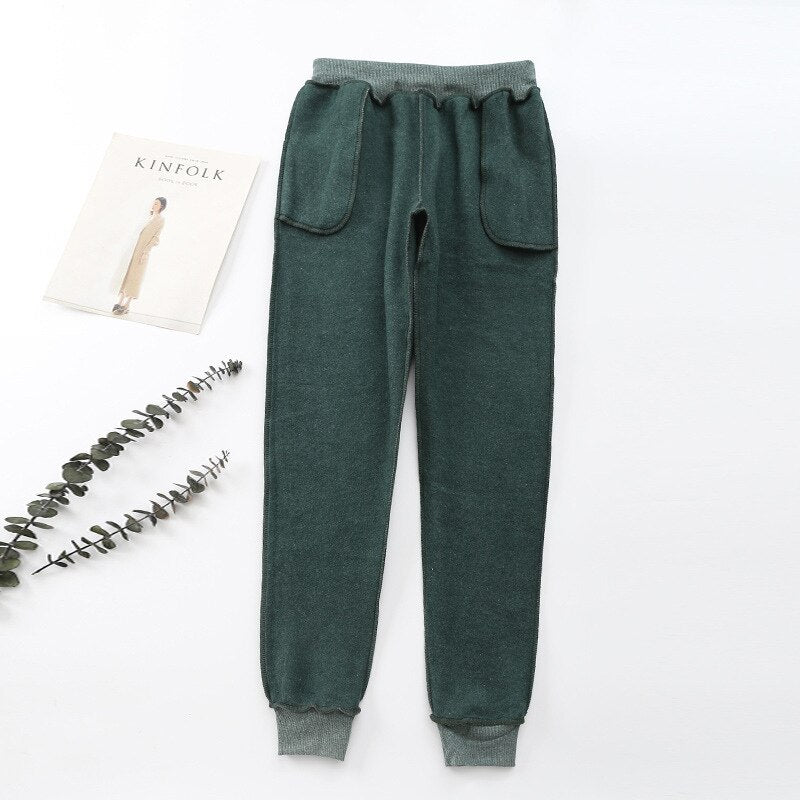 Sköna sweatpants i kashmir
