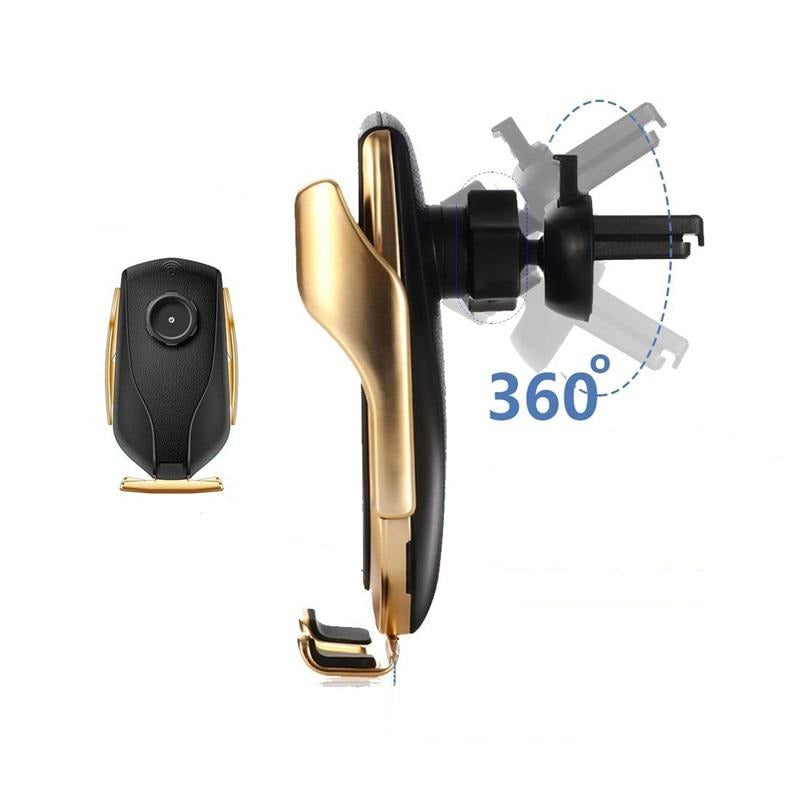 PREMIUM - Automatisk fastspänning av telefonhållare | Trådlös laddare