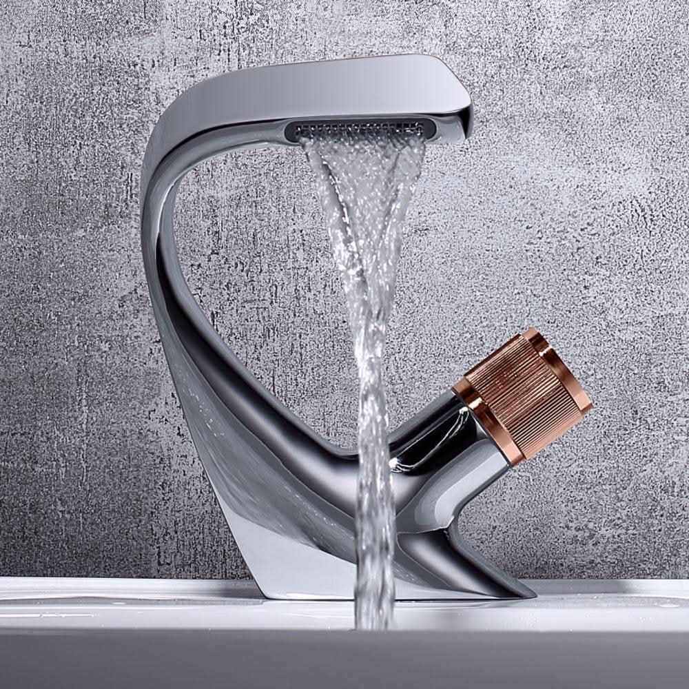 Handfat Kran Vattenfall Modern Design för Badrum 12