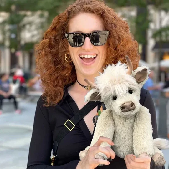 Handgjord Plyschleksak Highland Ko 2