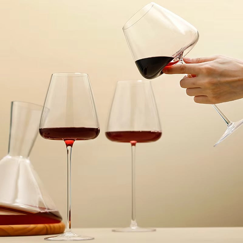 Handgjort vin- och champagneglasset med raffinerad design 9