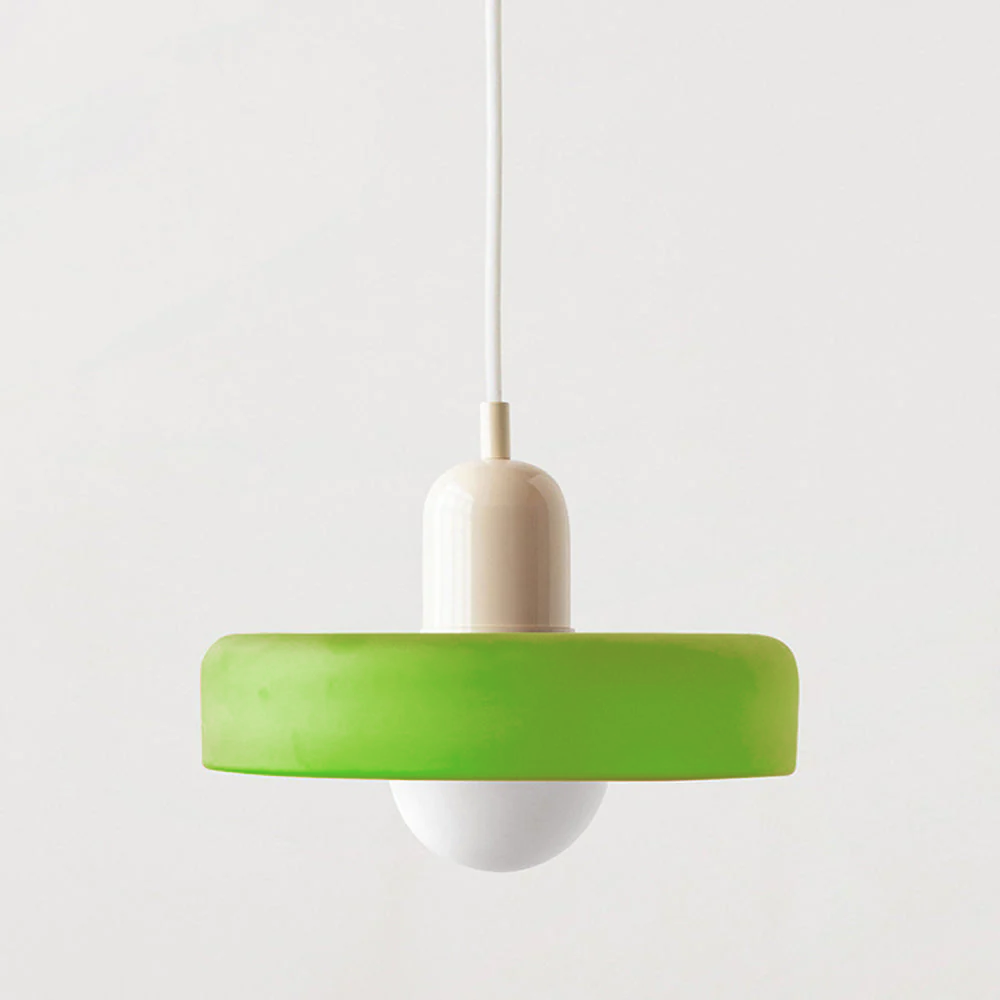 Hängande Lampa i Färgat Glas Modern Design 9