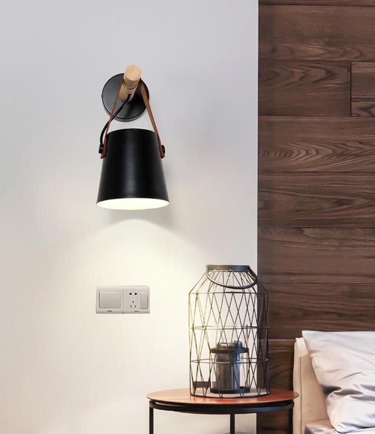 Hängande Vägglampa i Trä för Hemmet 6