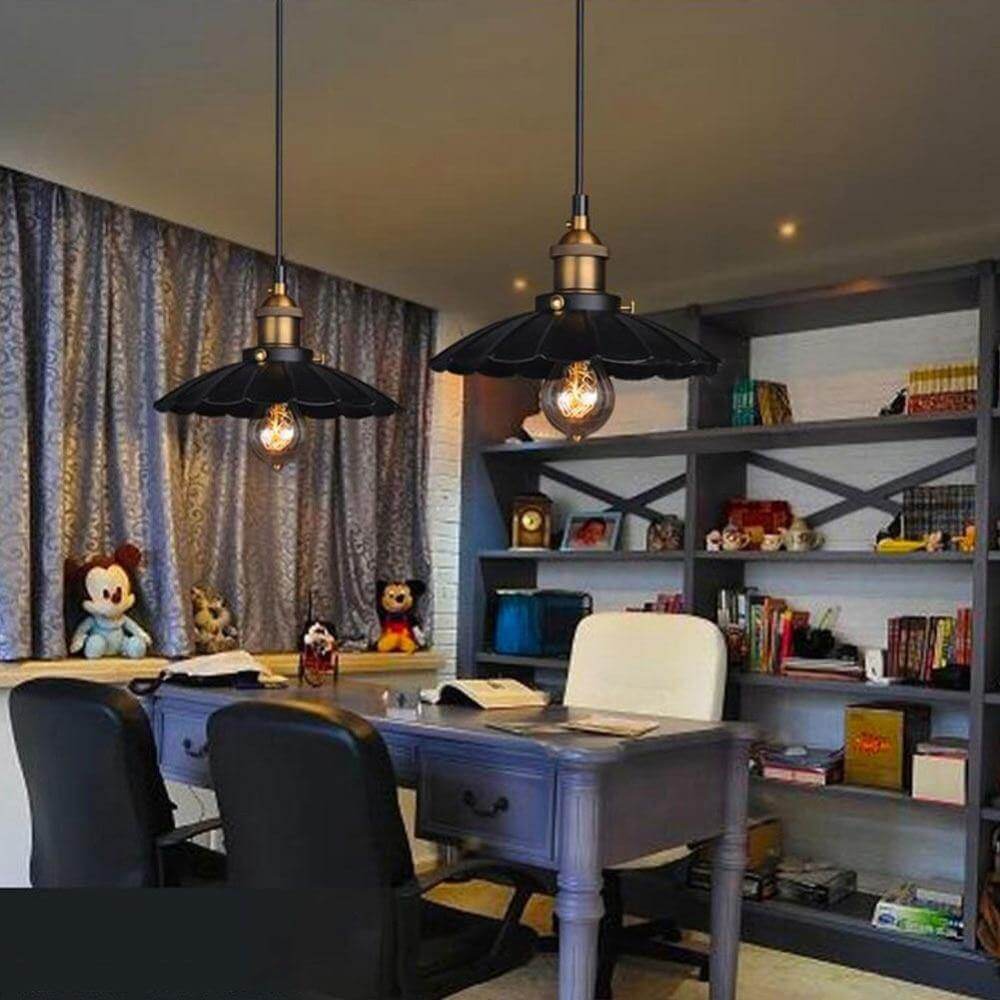 Hänglampa Droppformad Vintage Loft Stil för Heminredning 3