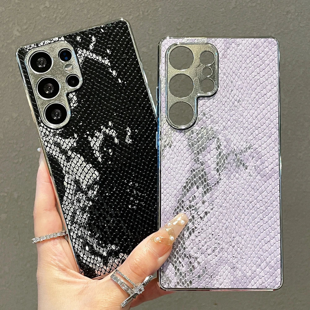 Hårt Telefonfodral för Samsung Galaxy med Snake Skin Textur 1