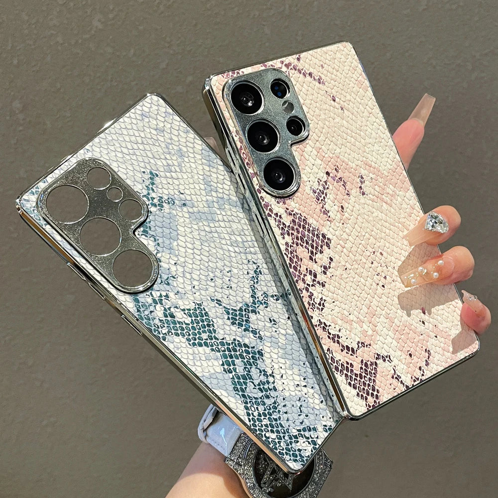 Hårt Telefonfodral för Samsung Galaxy med Snake Skin Textur 2