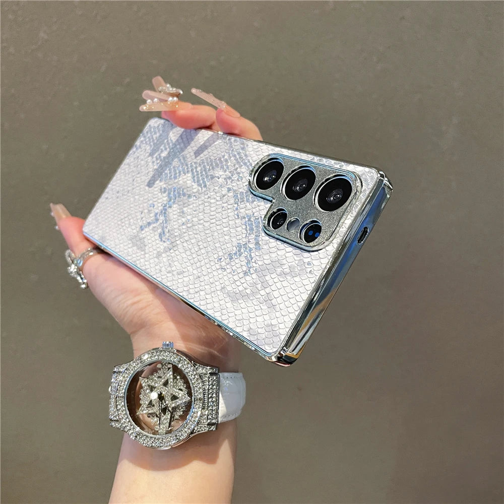 Hårt Telefonfodral för Samsung Galaxy med Snake Skin Textur 4