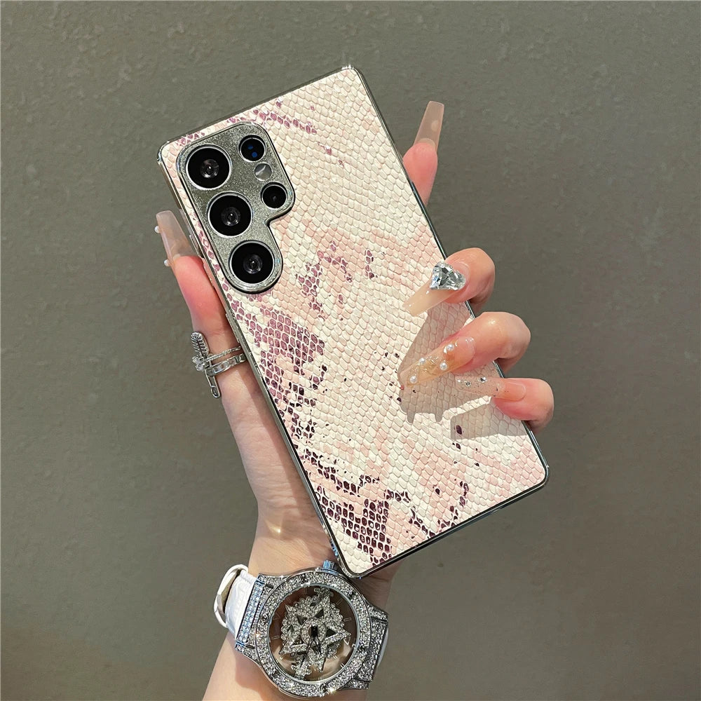 Hårt Telefonfodral för Samsung Galaxy med Snake Skin Textur 8